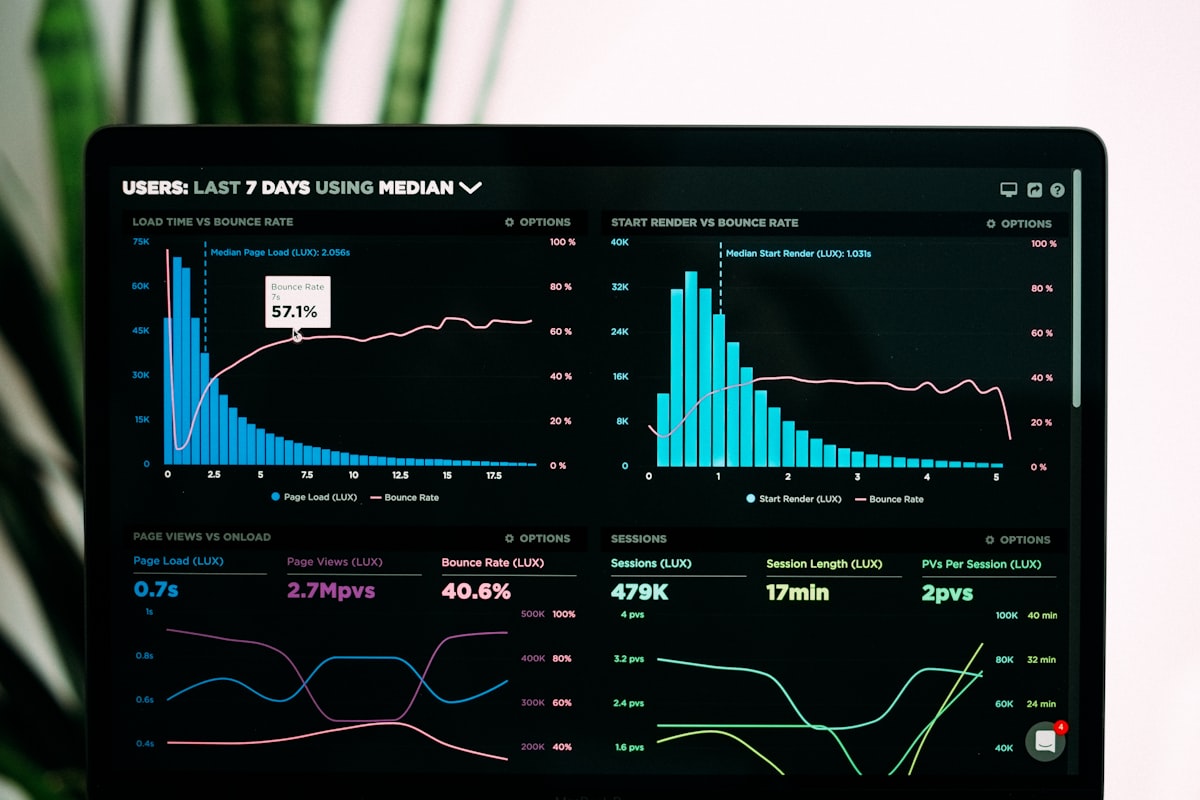 Finance management dashboard with portfolio overview